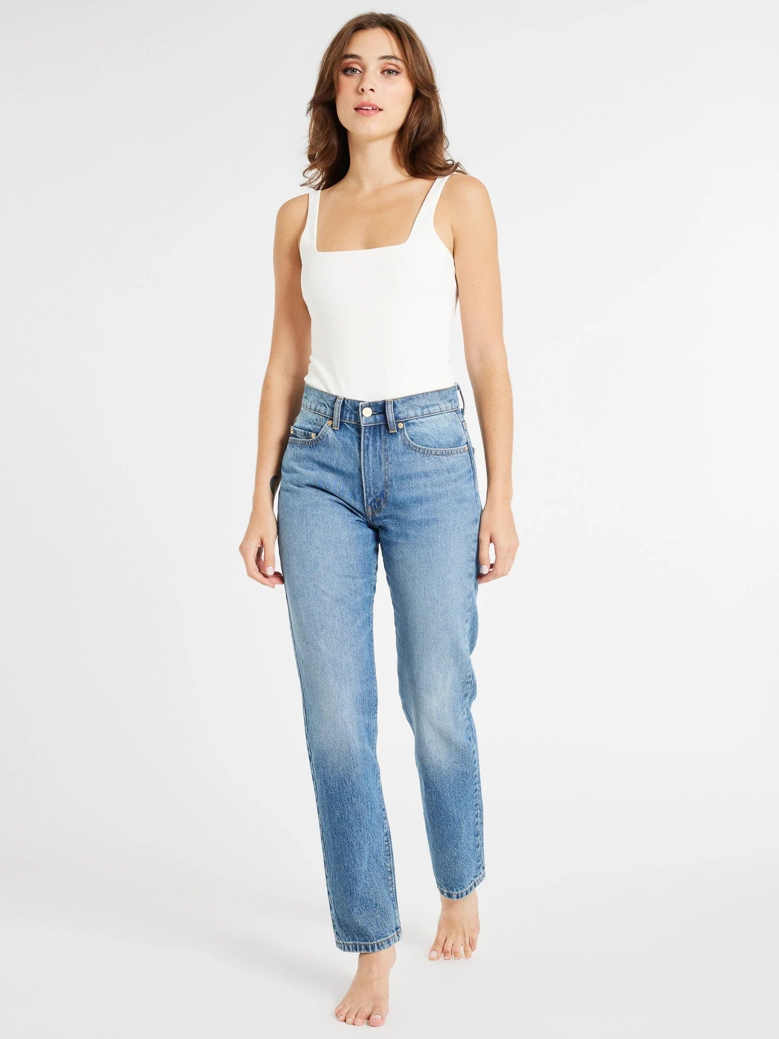 Brooke High Rise Slim Fit Jean, Montecito