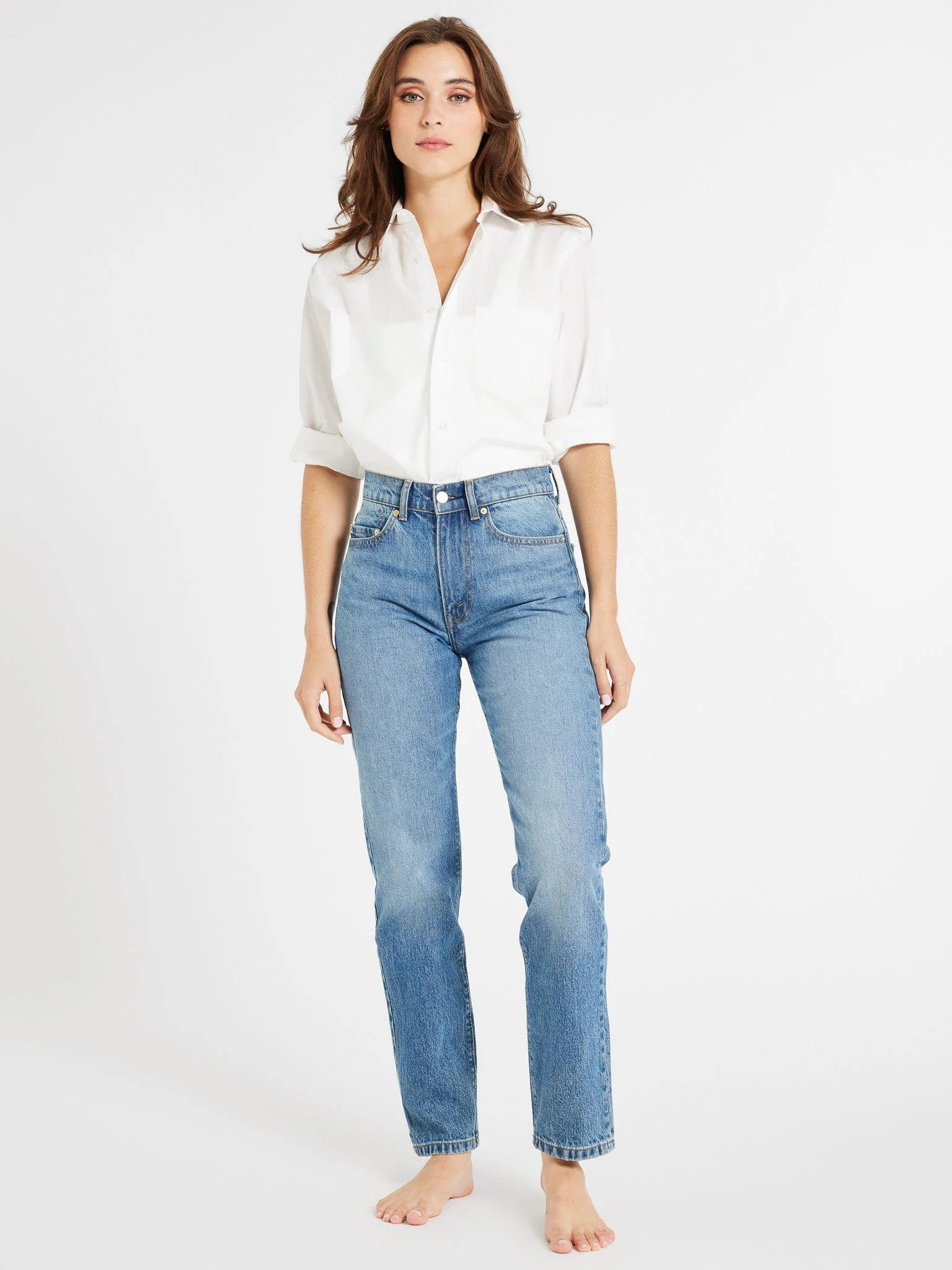 Brooke High Rise Slim Fit Jean, Montecito