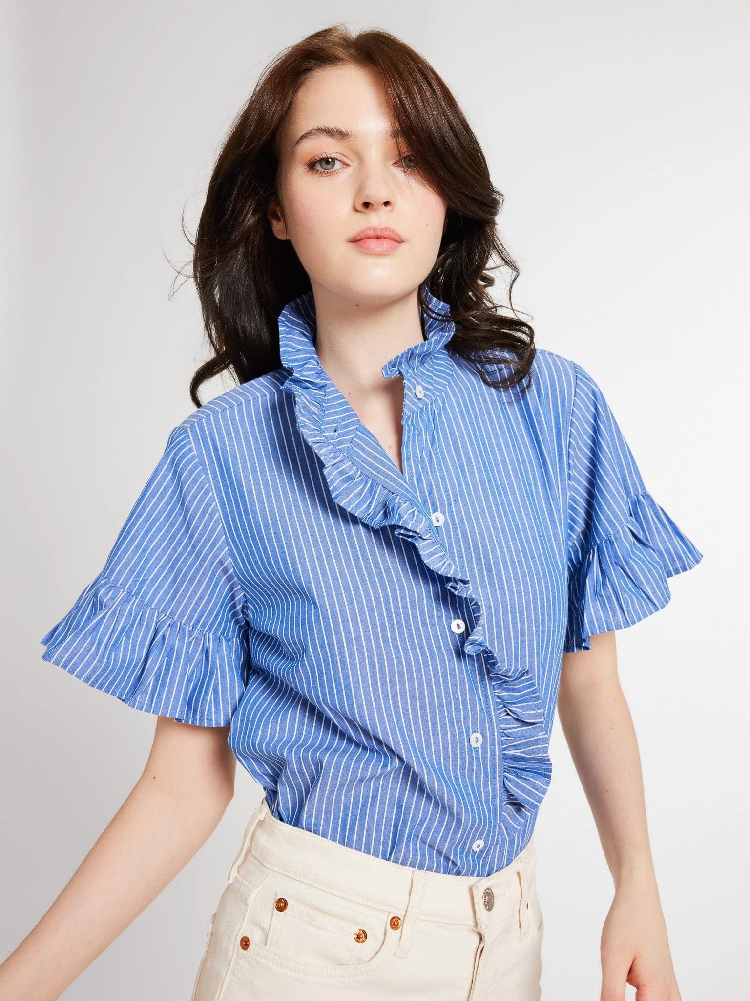 VANESSA TOP IN HARBOR STRIPE