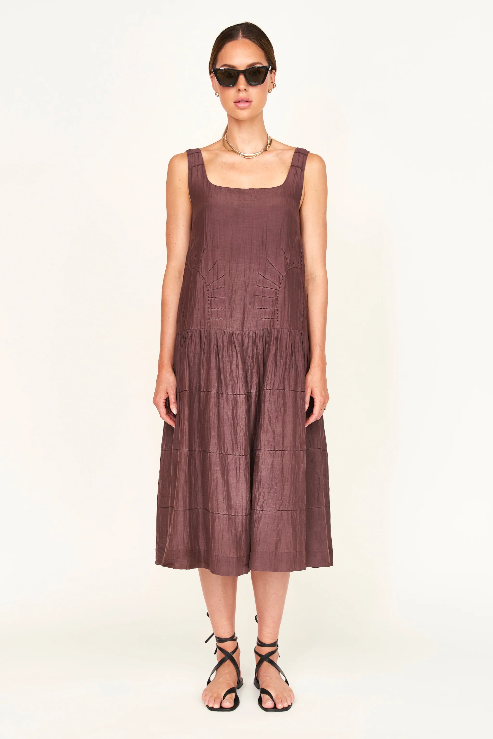 SHERIDAN SUNRISE DRESS IN GRAPPA