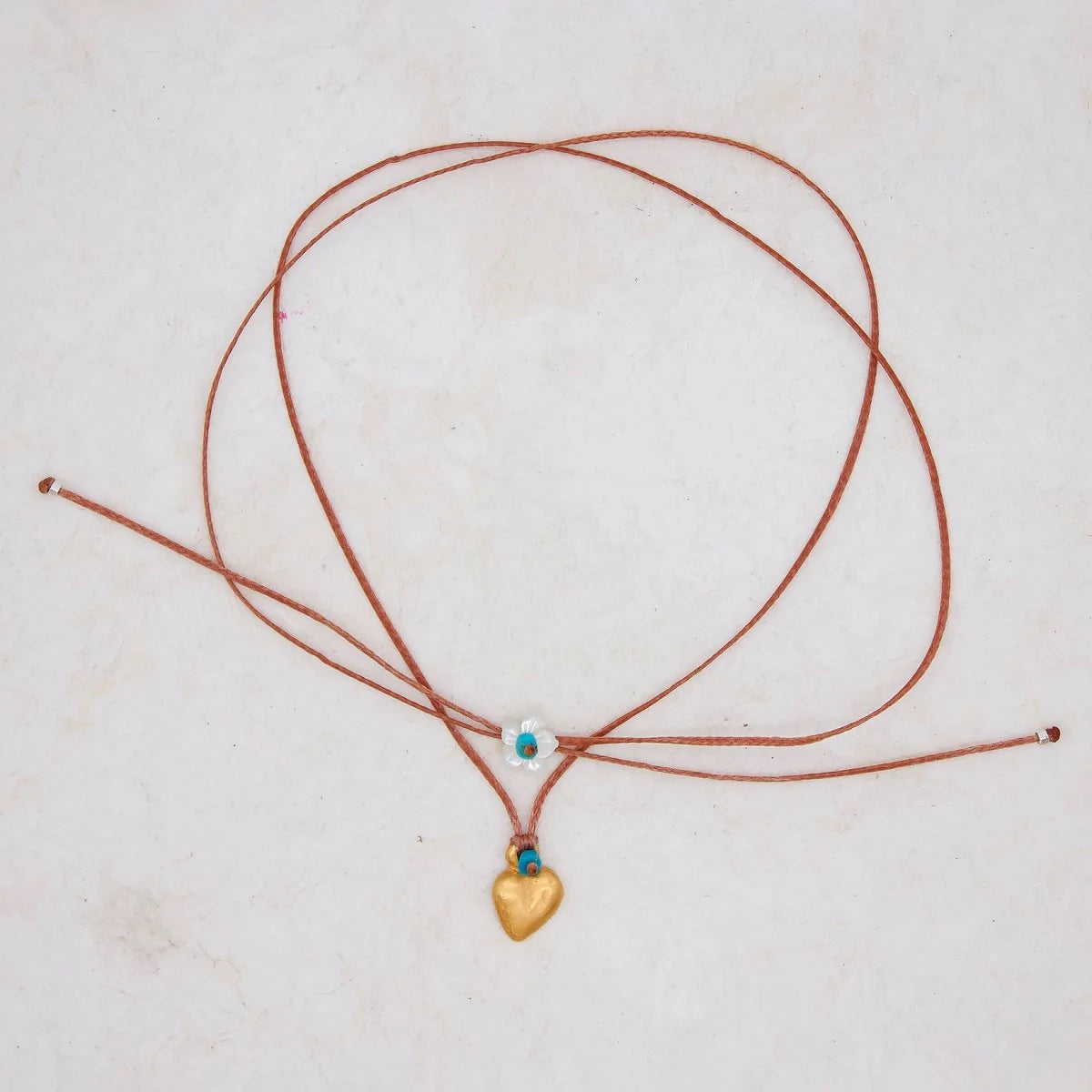 Sweetheart Milagro Necklace, Golden