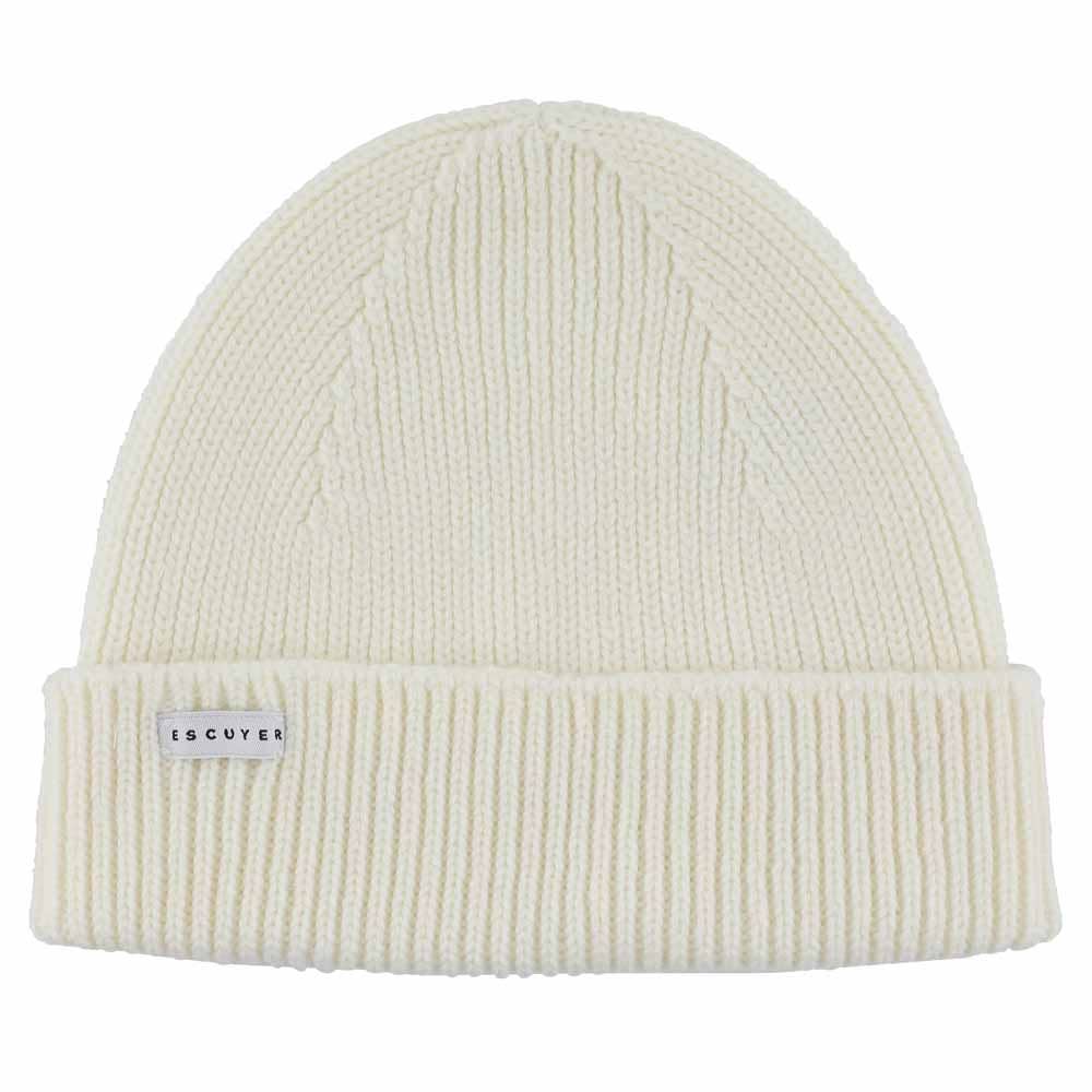 Ribbed Merino Beanie / Cream